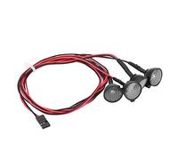 Dilwe RC Crawler LEDs Light Bar Roof Lights Accessoire Lampe pour Axial scx10 Traxxas -4 Voiture(Rouge + Blanc)