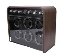 Dilwe Remontoir de Montre, 10 DB Silencieux, 5 Modes, Boîte de Remontoir avec Lumière D'ambiance LED pour 6 Montres