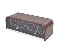 Dilwe Remontoir de Montre Automatique, Remontoir de Montre à Moteur Silencieux 10 DB avec Contrôle LED par Smartphone et 5 Modes de Rotation pour Collectionneurs (4 Positions de Surveillance)