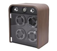 Dilwe Remontoir de Montre, Boîte de Montre Automatique Silencieuse à 5 Modes avec Capteur Intelligent pour 4 Montres Mécaniques Bureau à Domicile