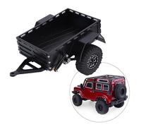 Dilwe Remorque RC, Détails Réalistes en Alliage D'aluminium, Remorque sur Chenilles RC à L'échelle 1/18 pour Véhicules Miniatures et Scènes D'affichage