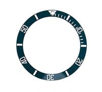 Dilwe Remplacement de Bande de Montre,Montres en Céramique Lunette Insertion Numéros Marqueurs Wristwatch Loop Remplacement Classic Ring Wristband(Thé Vert)
