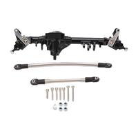 Dilwe Remplacement de L'essieu Avant en Alliage D'aluminium pour Voiture sur Chenilles SCX10 II AR44 1/10 RC, Haute Résistance et Ajustement Précis (Black)