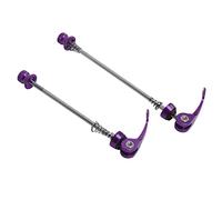 Dilwe Résistance à la corrosion avec haute résistance - Levier de vélo à libération facile - Levier de vélo à l'avant et à l'arrière - 2 pièces (violet)