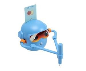 Dilwe Robot à Dessin pour Enfants de 3 à 5 Ans avec Cartes d'apprentissage | 100 Cartes éducatives, Conseils de Dessin étape par étape, Jouet Interactif sans écran, Matériau ABS, Batterie Rechargeable