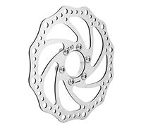 Dilwe Rotor de Frein à Disque de 160 Mm, Rotor de Frein de VTT en Acier Inoxydable de qualité Supérieure avec Adaptateur de Bride à 6 Boulons, pour des Performances de Freinage