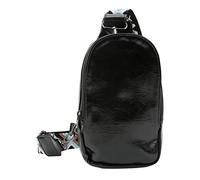 Dilwe Sac à Bandoulière Simple, Sac à Dos en Cuir PU, Conception à Sangle Unique, Transport Mains Libres Compact, pour la Randonnée en Plein Air, le Shopping, le Sport, les Adultes (BLACK)