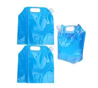 Dilwe Sac à Eau Pliable de Grande capacité de 5 L, Sac d'eau Potable Portable avec Poignée et Bouchon à Vis, pour Sports de Plein Air, Pique-Nique, Camping