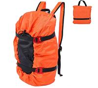 Dilwe Sac de Corde d'escalade, Sac de Corde Imperméable Se Pliant Équipement d'escalade Sac de Transport Sac de Corde d'escalade Sac de Sport Sac à Outils Sac de Corde Stable Sac à Dos(Orange)