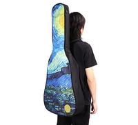 Dilwe Sac de Guitare à Main avec Sac de Rangement à Double Usage en Nylon Motif étoilé en Nylon (40 41 Pouces)