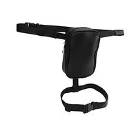 Dilwe Sac de Jambe en Cuir PU, Sac de Cuisse à la Mode de Grande capacité pour L'extérieur Quotidien, Installation Facile pour Les Femmes pour Le Festival de Musique, Le Camping (Black)