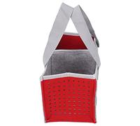 Dilwe Sac DE Rangement PLIBLE, Sac DE Rangement Portable en Tissu Feutre Let KIT DE DEMARRAGE TONIEBOX Player (Rose (Rouge)