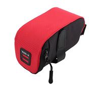 Dilwe Sac de Selle Arrière de Vélo, Pochette Arrière de Siège de Vélo Légère et, Sac de Rangement sous Le Siège, Accessoire de Cyclisme (Rouge)