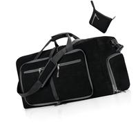 Dilwe Sac Fourre-Tout, Sac de Sport de Gymnase de Grande capacité avec Compartiment à Chaussures, Léger pour Hommes et Femmes, Bagages à Main Idéaux, Fitness, Course, Basket-Ball, Voyage (Black)
