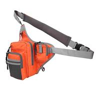 Dilwe Sacs de Taille de Pêche à la Toile à Longue Durée de Pêche Multicouche à Porter à L'extérieur à L'extérieur (Orange)