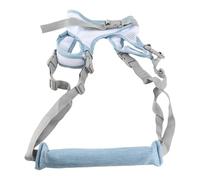 Dilwe Sangle d'assistant de marche pour bébé, harnais de sécurité confortable et respirant pour la marche des bébés, aide d'apprentissage réglable pour les tout-petits, matériau polyester (bleu clair)