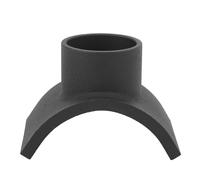 Dilwe Selle d'Adaptateur de Cric de Bouteille, Adaptateur de Selle de Cric Hydraulique en Fer avec Coussin, Convient aux Essieux de Tube de 4 Pouces et à la Plate-Forme de de 2 Pouces, pour 60 70