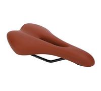 Dilwe Selle de Vélo, Siège de Vélo Creux Confortable pour Vélos de Montagne et de Route avec Double Amorti D'absorption des Chocs pour Hommes et Femmes (Brown)