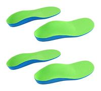 Dilwe Semelles Intérieures de Soutien de la Voûte Plantaire en Mousse PU Support de Confort Durable pour Hommes Femmes Bleu Vert 2 Paires pour la Marche, la Course à Pied, L'escalade, la Fasciite