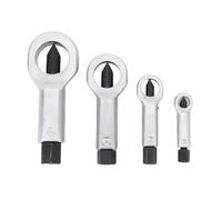 Dilwe Séparateur d'écrous 4 Pièces, Kit d'outils de Casse-écrou en Acier à Roulement Robuste pour le Retrait des écrous Endommagés, Utilisation Automobile et Atelier