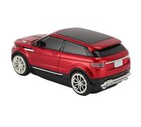 Dilwe Souris de Voiture de Sport sans Fil, Récepteur USB 2,4 GHz, Mode Veille Automatique 1600 DPI pour la Maison, Le Bureau et L'école (Rouge)