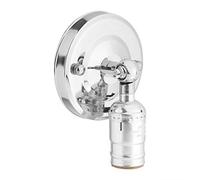 Dilwe Support de Lampe Vintage avec Interrupteur, éclairage Mural élégant pour Usage Domestique et Décoration E27 220V (SILVER)