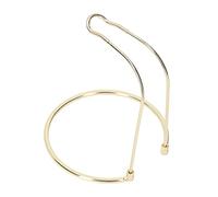 Dilwe Support de Moulinet de Filature, Cadre Supérieur en Forme de U en Acier Inoxydable, Base Ronde, Support D'équipement de Pêche Léger et Détachable avec de Larges Applications, (Gold)