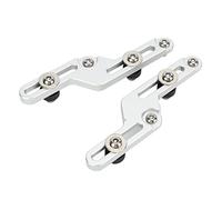 Dilwe Support de Pare-brise, Kit de Support de Pare-brise en Alliage d'aluminium, Hauteur Réglable, Montage en 4 Points, Conception Antirouille avec Vis pour les Motocyclistes pour V STROM DL650