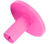 Dilwe Support de Tee en Caoutchouc, Aide à L'entraînement de avec Base Ronde Stable pour de Conduite et Tapis D'entraînement, Hauteur de Tee de Réglable (Rosâtre)