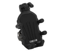 Dilwe Support de Téléphone en Alliage d'aluminium pour Moto, Tige de Fourche, Support de Téléphone Anti-Vibration, Verrouillage sécurisé Réglable de 4,9 à 8,1 Pouces pour Motos, Vélos, VTT,