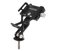 Dilwe Support de Téléphone pour Tige de Vélo en Alliage d'aluminium, Support de Téléphone pour Tige de Vélo 50 à 100 Mm, Réglable, Rotatif à 360 Degrés, Conception Antidérapante pour Les Cyclistes de