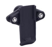 Dilwe Support GPS pour Moto, Support de Guidon en Nylon avec Boule de 1 Pouce, Convient aux Appareils Portables pour Moto ATV UTV, Installation Rapide, Maintien sécurisé, Noir (Kit de Clips arrière)