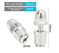 Dilwe Supports D'adaptateur à Hélice de Haute qualité 5pcs Set pour Le Moteur sans Balais Rc Partie Métal Matériau adapté à 2 Mm, 2,3 Mm, 3,17, Tailles 4 (Taille de minerai 2 mm)
