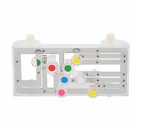 Dilwe Système D'apprentissage de la Guitare, Aide Pédagogique, Conception Humanisée avec un Accord t Matériau Transparent pour Débutant, Outils de Pratique de la Guitare (SILVER)