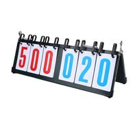 Dilwe Tableau de Bord de Bureau en Fer, Tableau de Bord à 6 Chiffres pour Basket-Ball, Volley-Ball, Tennis avec Cartes en PVC, Conception Antidérapante