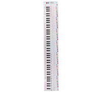 Dilwe Tableau de Notes de Clavier de Piano, Guide D'apprentissage Portable et étanche à 88 Touches avec Notation Numérotée et Portée, pour Débutants et Divers Claviers 37 49 54 61 88
