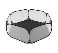 Dilwe Tente pour Petits Animaux, Parc Interactif Robuste et Respirant pour Animaux de Compagnie, Accès Facile pour Les Mères d'animaux de Compagnie, 14,6 X 24,0 X 47,2 Pouces (Black)