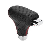 Dilwe Tête de Pommeau de Levier de Vitesse Universelle, Alliage d'aluminium et Cuir, Installation Facile, 8 Mm/0,3 Pouces, 10 Mm/0,4 Pouces, 12/0,5, Convient à Toutes les Têtes de Changement de