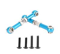 Dilwe Tige de Liaison de Direction de Bras de Suspension Supérieur Avant, 2 Pièces Accessoire de Voiture RC en Métal avec Un Design Compact et Léger, adapté pour Voiture RC 1 14 (Bleu 1287B)