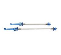 Dilwe Titan -Alloy -Bicycle Skew Set CNC Cut CUTING Anode Anode Front Hub Hub Spit pour Les Freins à Disque Bicycles (Blue)
