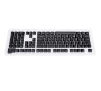 Dilwe Touches de Clavier Allemand Minimalistes à 108 Touches, Conception Translucide pour Une compatibilité élevée, Installation et Entretien Faciles, Adaptées à Divers Claviers (Black)