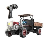 Dilwe Tracteur radiocommandé, 37 X 15 X 13 Cm, 2,4 GHz, Entièrement Proportionnel, avec Phares Antibrouillard et Simulation sonore. (Blue)