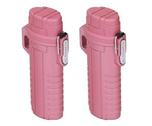 Dilwe Tube de Rangement, Récipient en Plastique Compact Léger et étanche avec Couvercle Hermétique, pour Les Clés et Les Petits Objets de Valeur Pendant Le Voyage (Rosé foncé)