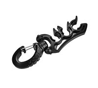 Dilwe Tuyau régulateur de plongée, 3 couleurs, support de tuyau double BCD en plastique avec crochet à clip (noir)