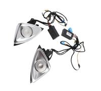 Dilwe Tweeters Audio de Voiture ABS PC Tweeter Rotatif 4D en Acier Inoxydable 64 Couleurs LED éclairage Ambiant Une Paire pour W213 2017 2021