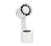 Dilwe Ventilateur de Bureau Oscillant avec Lumière, 100 Vitesses Rechargeable, Ventilateur de Camping Pliable alimenté par Batterie de 12 000 MAh pour Chambre à Coucher Extérieure