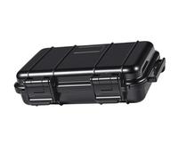 Dilwe VGEBY Boîte de Rangement Sec Antichoc de boîte imperméable, poignée protectrice en Plastique Dure Carry Touch Phone + Mousse + poignée pour la pêche Camping randonnée(L-Noir)