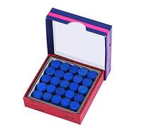 Dilwe VGEBY Pointes de Queue de Billard, 50 Pcs/Lot, Cuir Collé Bouts de Queue de Billard à Couche Unique pour Queues de Billard(13mm)
