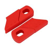 Dilwe VGEBY1 Lot de 4 Protections de manivelle de vélo en Silicone (Rouge)