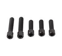 Dilwe Vis de Dérailleur Vis de Cage en Alliage de Titane M4 5 Pièces 3 X 13,5 Mm 2 X 20 Mm pour Réglage de la Limite du Dérailleur Avant Arrière sur la Réparation de Bricolage de Vélo de Montagne